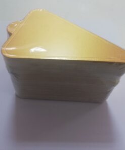 Подложка за парче торта за едн.употреба 100бр - триъгълно - 11.8х7.8см