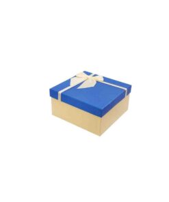 Кутия за подарък със син капак - 16х16х8,5