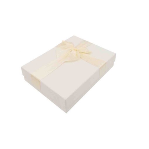 Кутия за подарък бяла 25х18х5