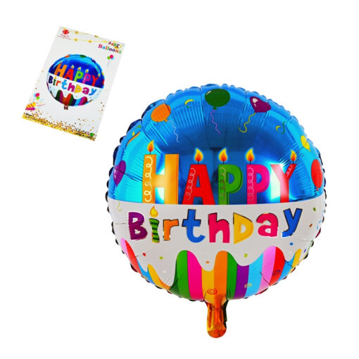 Фолиев балон - Happy birthday #1- /45 cm в надут вид/