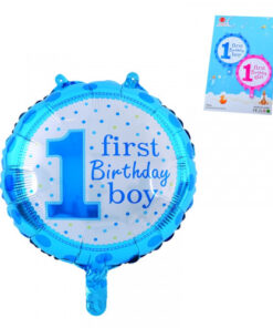 Фолиев балон - първи рожден ден -момче - /45cm в надут вид/