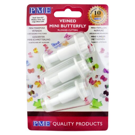 PME комплект мини пеперуди - резци с бутало - 3бр