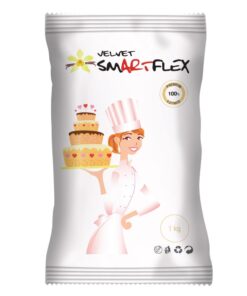 Захарна паста/ фондан - SmartFlex - Бял Velvet - Ванилия - 1кг