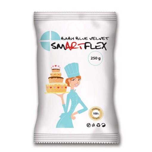 Захарна паста/ фондан - SmartFlex - Бебешко синьо Velvet - 250g
