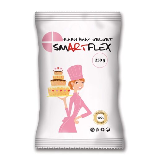 Захарна паста/ фондан - SmartFlex - Бебешко розово Velvet - 250g