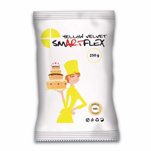 Захарна паста/ фондан - SmartFlex - Жълто Velvet - 250g