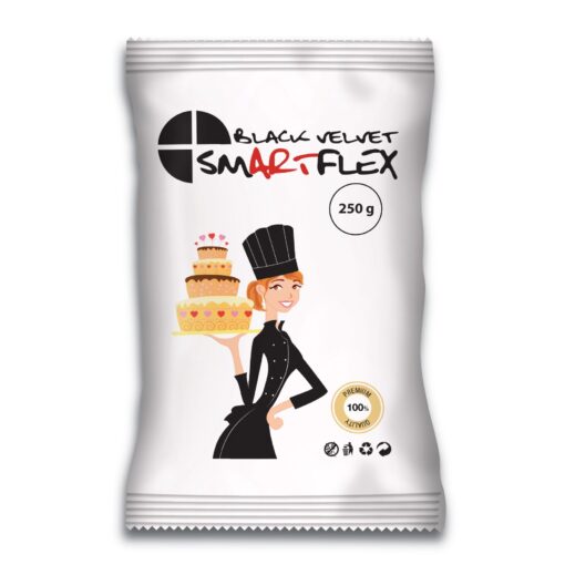 Захарна паста/ фондан - SmartFlex - Черно Velvet - 250 гр
