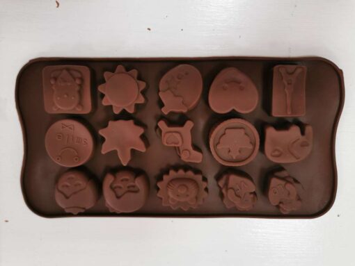 Силиконова форма за шоколадови бонбони - микс