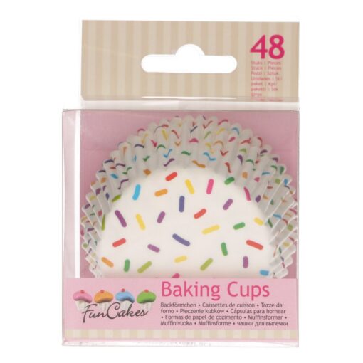 Fun Cakes - кошнички за мъфини "Sprinkles" 48бр