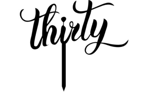 Топер thirthy (тридесет) - 14см