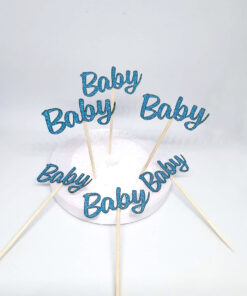 Комплект мини топери - надпис Baby (6 бр)