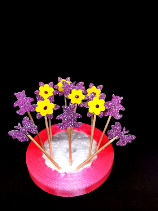 Комплект мини топери - цветя, мечета и пеперуди (12бр)