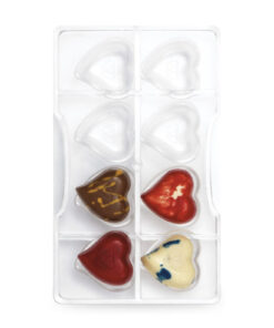Пoликарбонатна форма за шоколад - Сърце#2 - Decora