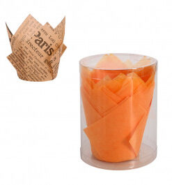 Хартиени кошнички за мъфини 20бр #5 (оранжеви)