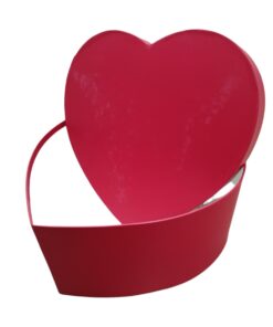 Кутия сърце червена - 21,5x9,5h