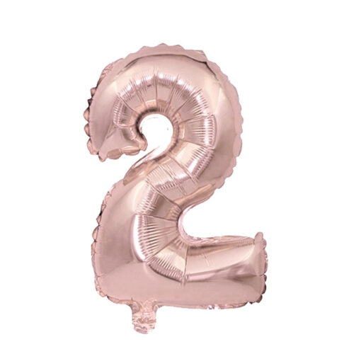 Фолиев балон - Розово златно - 102 см - 2