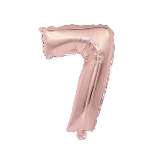 Фолиев балон - Розово златно - 102 см - 7