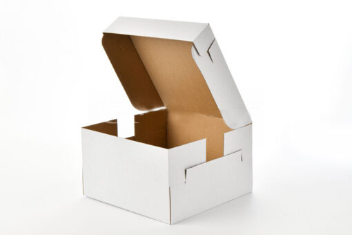 Кутия за торта 26х26х15 - бяла