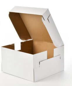 Кутия за торта 24х24х14 - бяла