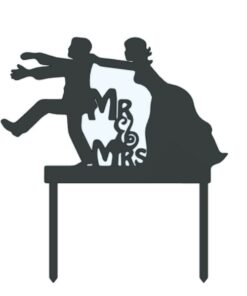Топер младоженци - Mr & Mrs #3 15см