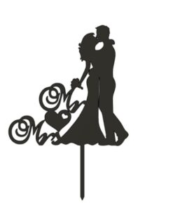 Топер младоженци - Mr & Mrs #2 17см