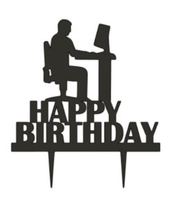 Топер Happy Birthday с програмист