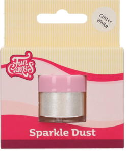 Прахова боя FunCakes – Glitter white / Sparkle dust