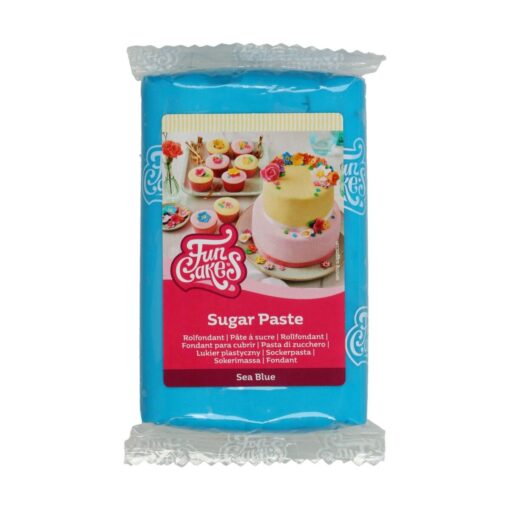 FunCakes Sugar Paste Sea Blue 250 g