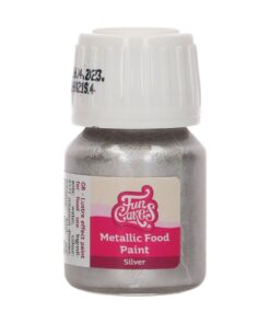 FunCakes Metallic Food Paint Silver 30 ml