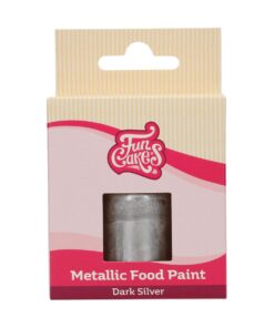 FunCakes Metallic Food Paint Dark Silver 30 ml