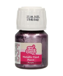 FunCakes Metallic Food Paint Purple 30 ml