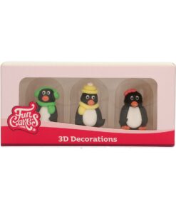 FunCakes Sugar Decorations 3D Penguin Set/3