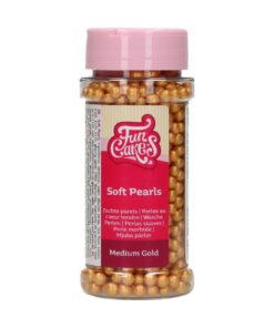 FunCakes Soft Pearls Medium Gold 60 g