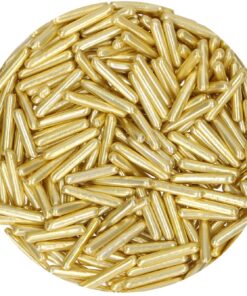 FunCakes Metallic Sugar Rods XL Yellow Gold 70 g