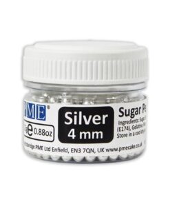 PME Sugar Pearls Silver 4mm 25g
