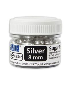 PME Sugar Pearls Silver 8mm 25g