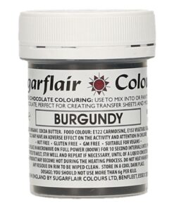Sugarflair Chocolate Colour Burgundy 35g
