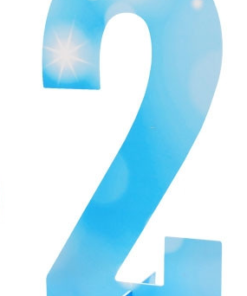 Настолна цифра – 2ка – синя – 40см
