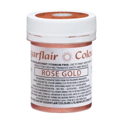Sugarflair боя за шоколад - Розово злато 35 гр