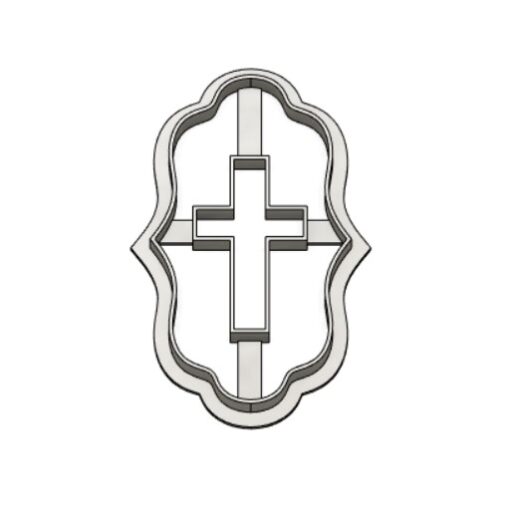 Резец рамка с кръст(с отпечатващи детайли)