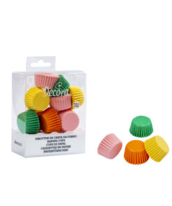 Капсули за бонбони Decora 200 бр пастелни цветове – 27x17mm