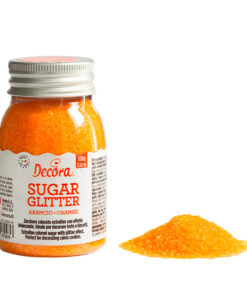 Блестяща Оранжева захар – 100 гр - Decora