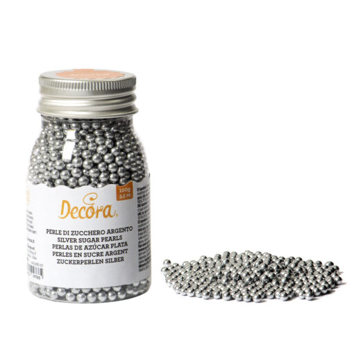 Сребърни перли – 4 мм – 100г – DECORA