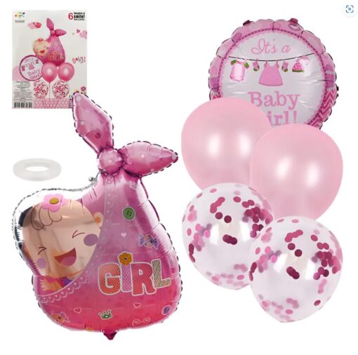 Комплект Балони "Baby Girl" # 2 /6 броя /