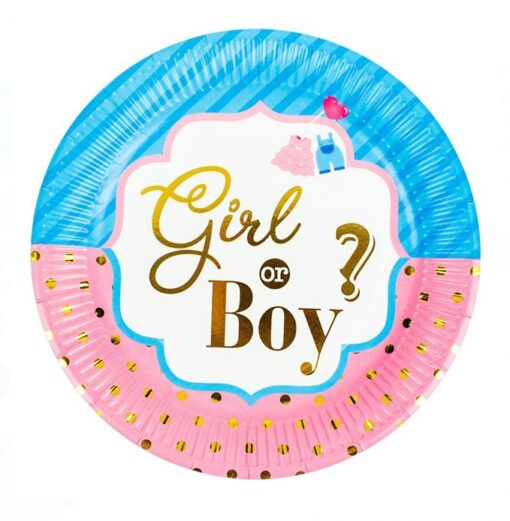 Парти чинийки - Boy or Girl/ 18 см/6 бр