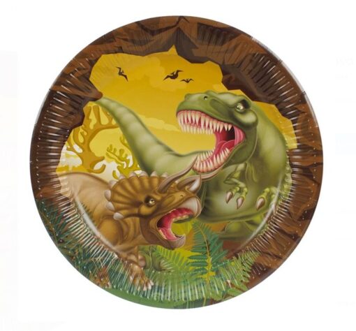Парти чинийки - Динозаври / 23 см/ 6 бр