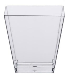 Квадратни чаши прозрачни 30 бр – 240 мл