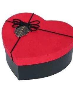 Подаръчна кутия сърце двуцветна #1 - 21 х 18 х 9 см