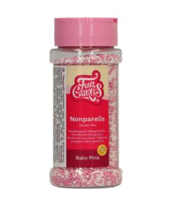 FunCakes Sprinkle Baby Pink захарна поръска- бяло /розово 80 g