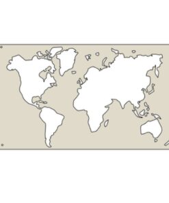 Шаблон- Карта на света -12х20см
